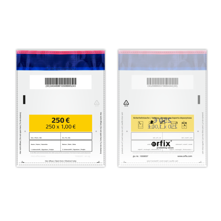 orfix Safebag Stückelung 1,00€ - 195x265mm